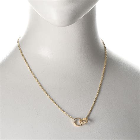 cartier interlocking love necklace.